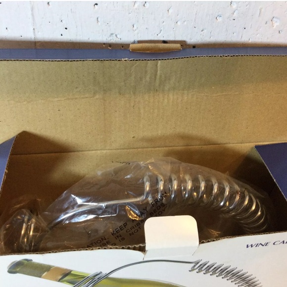 NIB Art Deco Sonoma for Home life + style Silver Corkscrew Display Wine Caddy - Picture 12 of 14